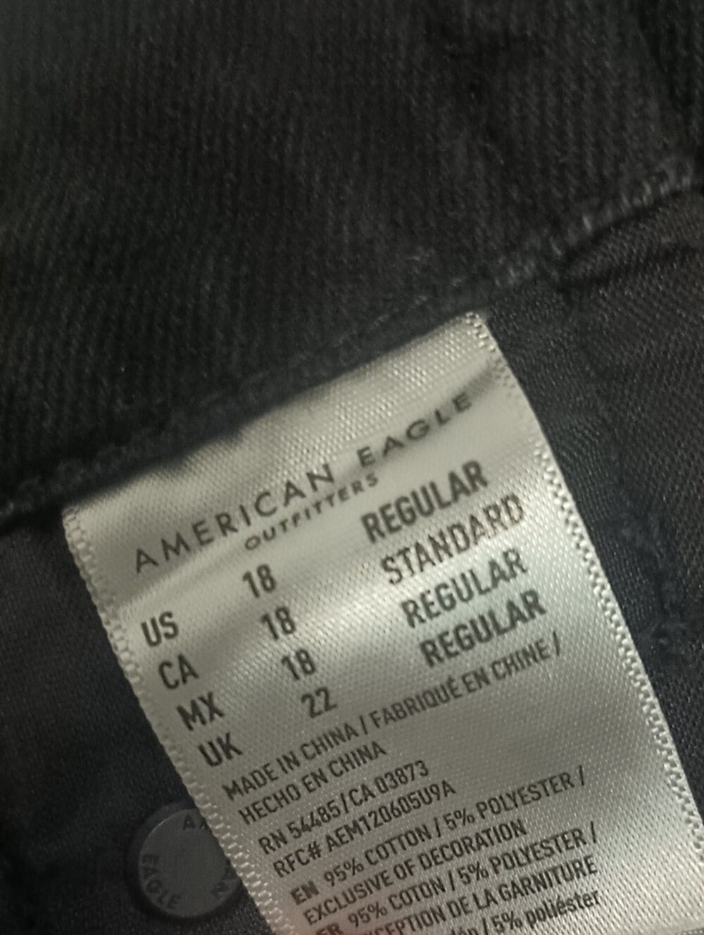 American Eagle Outfitters Relaxed Black Women's Jeans - Picture 15 of 15